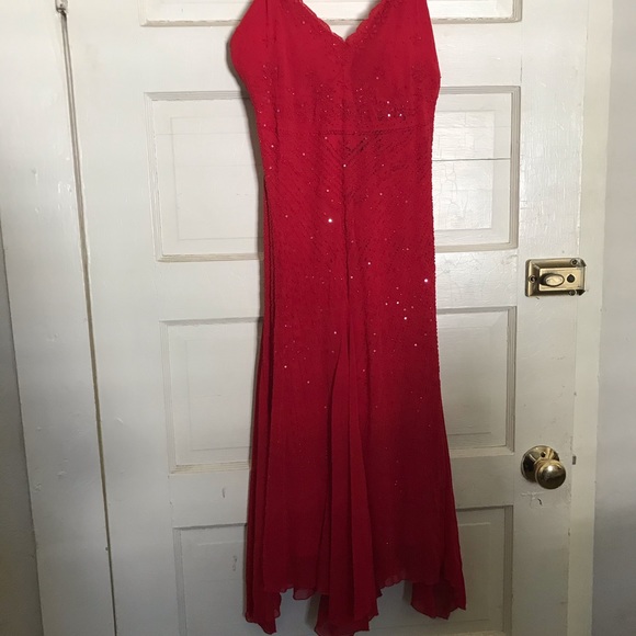 Sparkly Red Party Dress by Thea Dora Size 8 - Picture 3 of 7
